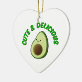 Niedlicher und köstlicher Avocado Keramik Ornament (Links)