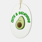 Niedlicher und köstlicher Avocado Keramikornament (Links)