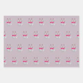 Niedlicher und Künstlerischer Katzendesigner Geschenkpapier Set (Vorderseite 2)