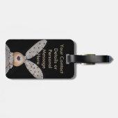 Niedlicher und kuscheliger Hase Gepäckanhänger (Rückseite horizontal)