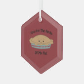 Niedlicher und lustiger Apple My Pie Ornament Aus Glas (Vorderseite Links)