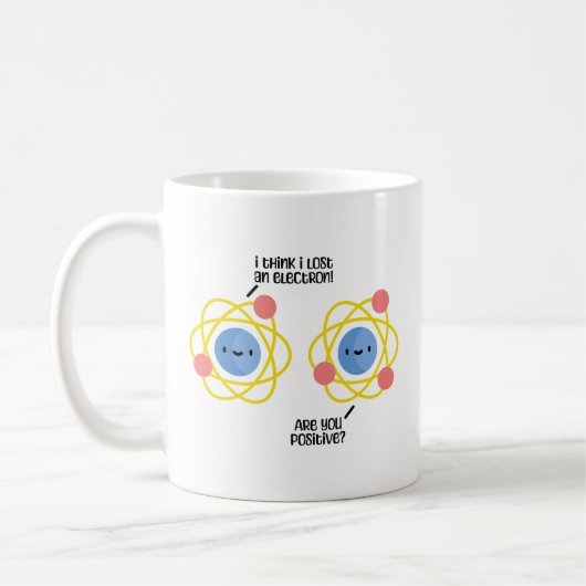 Niedlicher und lustiger Atom Science Joke Pub Kaffeetasse (Links)