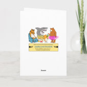 Niedlicher und lustiger aufgeregter Hund und Grump Karte (Rückseite)