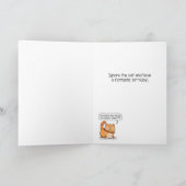 Niedlicher und lustiger aufgeregter Hund und Grump Karte (Innenseite)