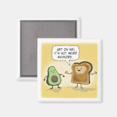 Niedlicher und lustiger Avocado Toast Magnet (Vorderseite/Rückseite)