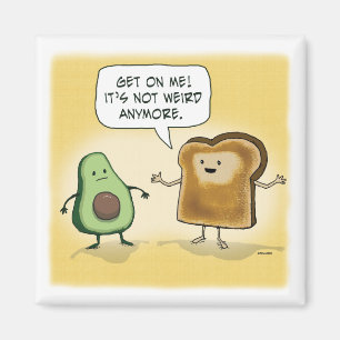 Niedlicher und lustiger Avocado Toast Magnet