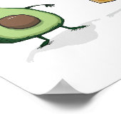 Niedlicher und lustiger Avocado Toast Poster (Ecke)