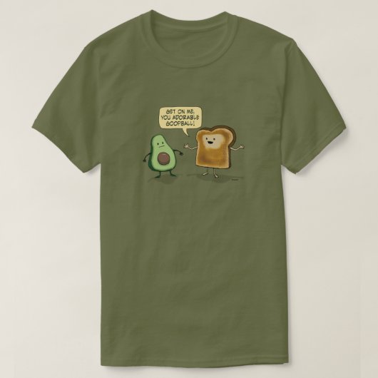 Niedlicher und lustiger Avocado Toast T-Shirt (Design vorne)