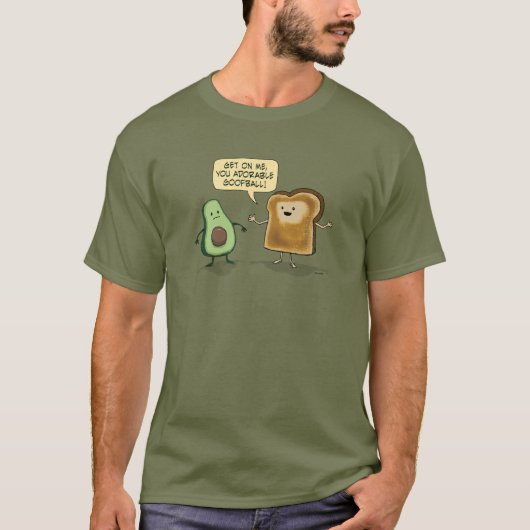 Niedlicher und lustiger Avocado Toast T-Shirt (Vorderseite)