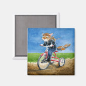 Niedlicher und lustiger Dream-Magnet für Katzen un Magnet (Vorderseite/Rückseite)