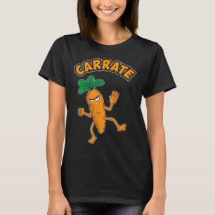 Niedlicher und lustiger Karate-Training Karottenpu T-Shirt