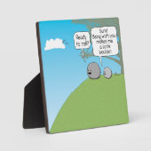 Niedlicher und lustiger kleiner Boulder Bereit zum Fotoplatte (Vorderseite)