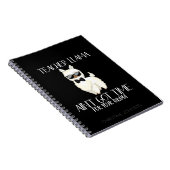 Niedlicher und lustiger Lehrer Llama | INDIVIDUELL Notizblock (Rechte Seite)