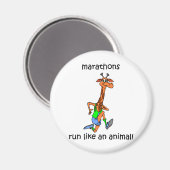 Niedlicher und lustiger Marathon Magnet (Vorderseite/Rückseite)