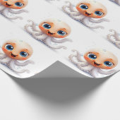 niedlicher und lustiger Oktopus Geschenkpapier (Ecke)