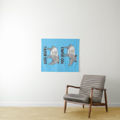 Niedlicher und lustiger Tapir auf Tapir weg Wandteppich (Beispiel (Horizontal))