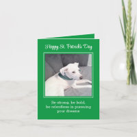 Niedlicher und lustiger Welpen Happy St Patrick's 