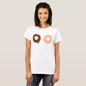 Niedlicher und lustiger Zwei-Donuts Donuts Donuts  T-Shirt (Vorne ganz)