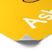 Niedlicher und moderner Cartoon Pinguin Poster (Ecke)