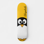 Niedlicher und moderner Cartoon Pinguin Skateboard (Vorne)
