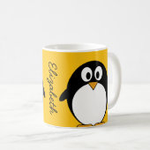 Niedlicher und moderner CartoonPenguin Kaffeetasse (VorderseiteRechts)