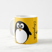 Niedlicher und moderner CartoonPenguin Kaffeetasse (Vorderseite Links)