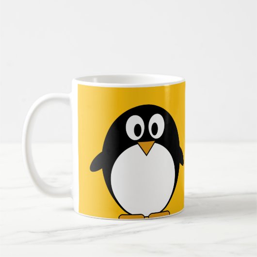 Niedlicher und moderner CartoonPenguin Kaffeetasse (Links)