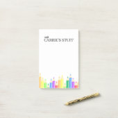 Niedlicher und Personalisierter Lehrer Post-it Klebezettel (Auf Schreibtisch)