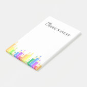 Niedlicher und Personalisierter Lehrer Post-it Klebezettel (angewinkelt)