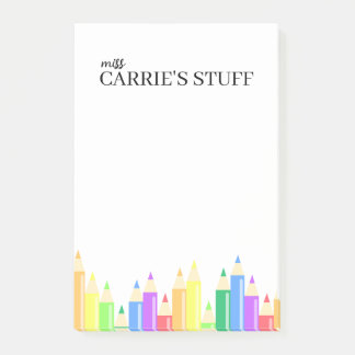 Niedlicher und Personalisierter Lehrer Post-it Klebezettel