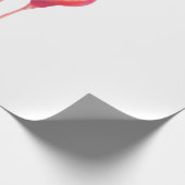 Niedlicher und schöner rosafarbener Flamingo-Mexic Geschenkpapier (Ecke)