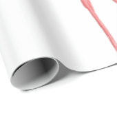 Niedlicher und schöner rosafarbener Flamingo-Mexic Geschenkpapier (Rolleneckpunkt)