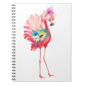 Niedlicher und schöner rosafarbener Flamingo-Mexic Notizblock (Vorderseite)