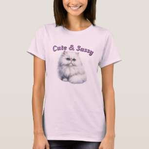 Niedlicher und sicherer Cat-T - Shirt