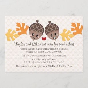 Niedlicher und sonniger Acorn-Polterabend Einladung