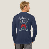 Niedlicher und sonniger Golfplatz Bug Custom Moder Tri-Blend Shirt (Voller Rücken)