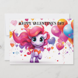 Niedlicher und sonniger Valentinstag für Kinder #1 Feiertagskarte