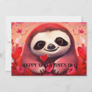 Niedlicher und sonniger Valentinstag für Kinder #2 Feiertagskarte