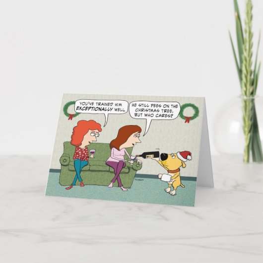 Niedlicher und sonniger Wein Weihnachten (Vorderseite)