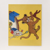 niedlicher und sorgloser kleiner Leopardenbecher d Puzzle (Vertikal)