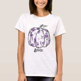 Niedlicher und Spooker Lila Jack-O’-Lantern T-Shirt