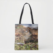 Niedlicher und spunky Lincolns Sparrow Tasche (Vorderseite)