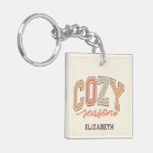 Niedlicher und süßer Herbst/Herbst 2 Schlüsselanhänger (Vorderseite links)