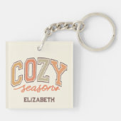 Niedlicher und süßer Herbst/Herbst 2 Schlüsselanhänger (Rückseite)