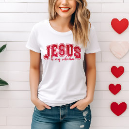 Niedlicher und trendiger Jesus ist mein Valentiner T-Shirt