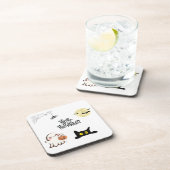 Niedlicher und undurchsichtiger Halloween-Unterset Getränkeuntersetzer (Rechte Seite)