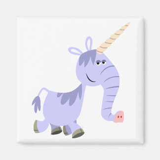 Niedlicher ungewöhnlicher Cartoon Unicorn Magnet