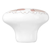 Niedlicher Unicat-Keramik Keramikknauf (Seitenansicht)