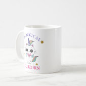 Niedlicher Unicorn Caticorn Kaffeetasse (Vorderseite Links)