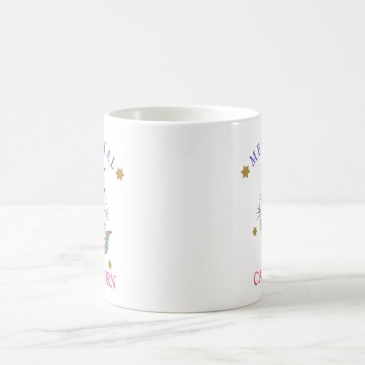 Niedlicher Unicorn Caticorn Kaffeetasse (Mittel)